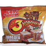 ТРИ КОРОЧКИ ХОЛОДЕЦ С ХРЕНОМ 40 г*60 шт.